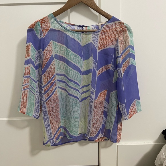 PRINTED BLOUSE - Picture 1 of 2